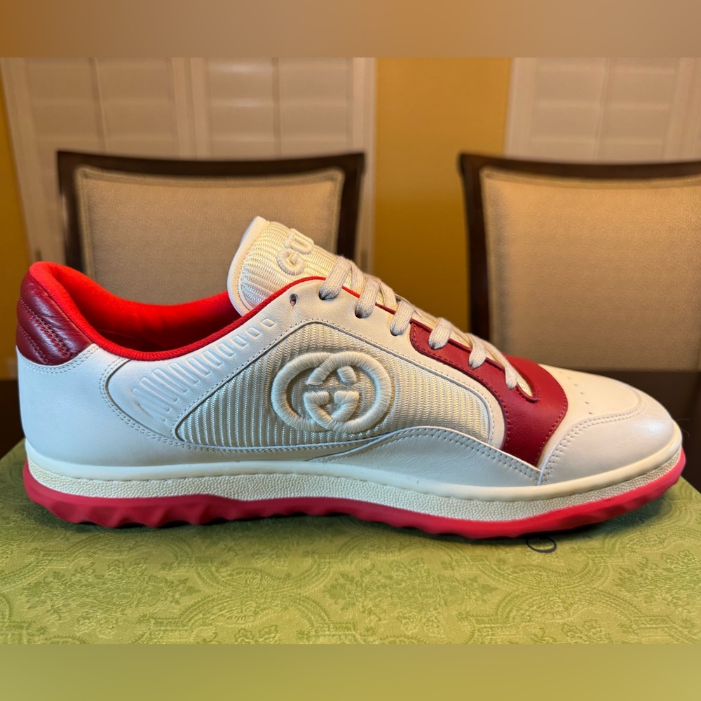 Gucci White and Red Sneakers - Picture 9 of 15
